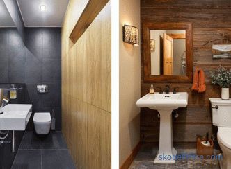 Egy kis WC díszítése, az anyagok és színek kiválasztásának szabályai, népszerű részletek és stílusok