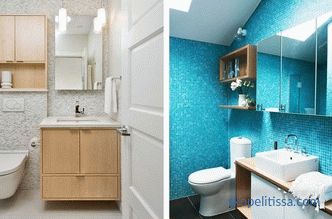 Egy kis WC díszítése, az anyagok és színek kiválasztásának szabályai, népszerű részletek és stílusok