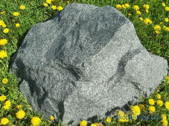 Dekoratív szikla - a műszaki tulajdonságok és a funkcionális cél leírása