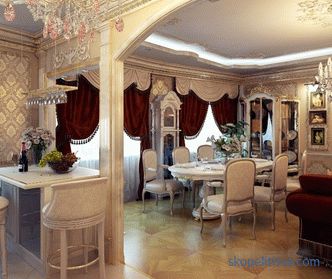 A belső nappali a házban - az elit dekoráció létrehozásának alapvető szabályai