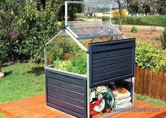 Otthoni mini polikarbonát üvegház, mini üvegház kert, fotó és videó
