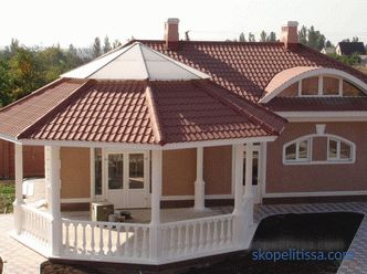 A tető a teraszon - típusok, műszaki és működési jellemzők, telepítési árnyalatok