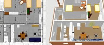 A 8x10-es ház kitűnő elrendezésű projektje, egy 10 emeletes kétszintes ház terve