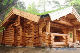 fából készült fürdők projektjei rönkházból, fotók, árak Moszkvában